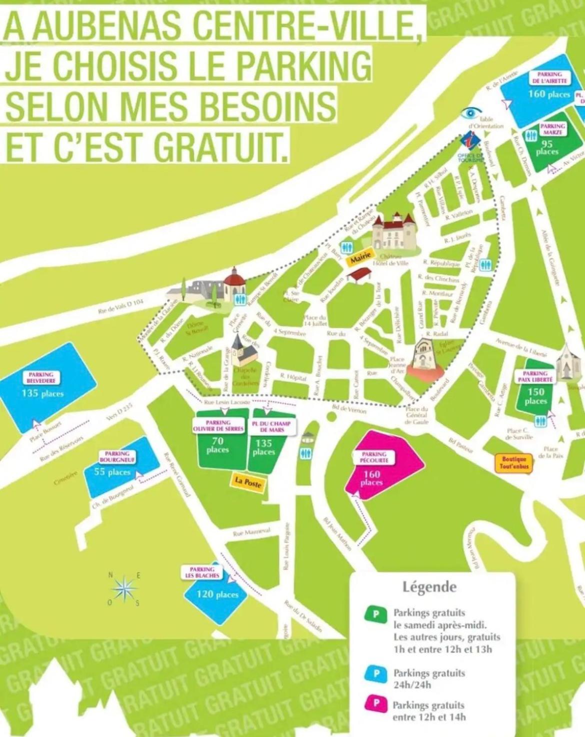 Escapade Ardechoise - Parking Gratuit - Chateau A 2 Pas Aubenas Bagian luar foto